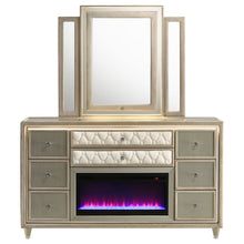 Load image into Gallery viewer, Lorient LED Dresser with LED Mirror and Flame Visualizer