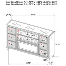 Load image into Gallery viewer, Lorient LED Dresser with Flame Visualizer