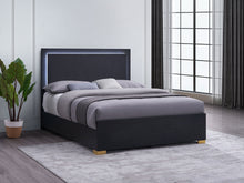 Load image into Gallery viewer, Marceline Panel Bed with LED Lighting