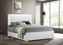 Load image into Gallery viewer, Marceline Panel Bed with LED Lighting