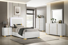 Load image into Gallery viewer, Marceline Panel Bed with LED Lighting