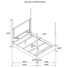Load image into Gallery viewer, Emberlyn Four-Poster Panel Bed