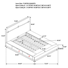 Load image into Gallery viewer, Winslow Panel Platform Storage Bed