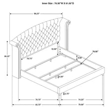 Load image into Gallery viewer, Melody Wingback Bed