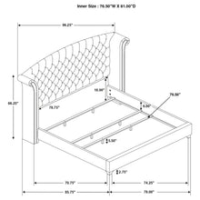 Load image into Gallery viewer, Melody Wingback Bed