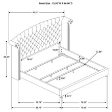 Load image into Gallery viewer, Melody Wingback Bed