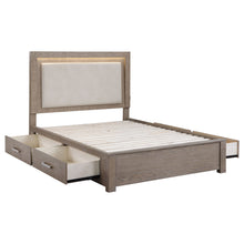 Load image into Gallery viewer, Kenora Panel Platform Storage Bed with LED Lighting