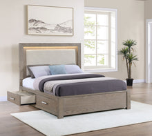 Load image into Gallery viewer, Kenora Panel Platform Storage Bed with LED Lighting