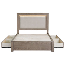 Load image into Gallery viewer, Kenora Panel Platform Storage Bed with LED Lighting