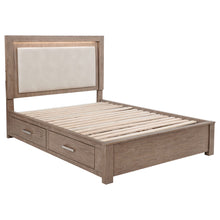 Load image into Gallery viewer, Kenora Panel Platform Storage Bed with LED Lighting