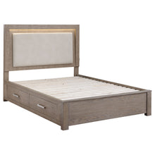 Load image into Gallery viewer, Kenora Panel Platform Storage Bed with LED Lighting