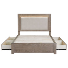 Load image into Gallery viewer, Kenora Panel Platform Storage Bed with LED Lighting