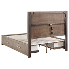 Load image into Gallery viewer, Kenora Panel Platform Storage Bed with LED Lighting