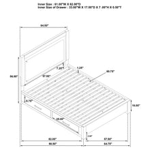 Load image into Gallery viewer, Kenora Panel Platform Storage Bed with LED Lighting