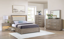 Load image into Gallery viewer, Kenora Panel Platform Storage Bed with LED Lighting