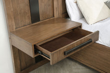 Load image into Gallery viewer, Terrace Wall Panel Platform Storage Bed with Attached Nightstands