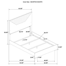 Load image into Gallery viewer, Ives Panel Bed with LED Lighting