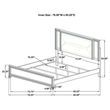 Load image into Gallery viewer, Marmore Panel Bed with LED Lighting