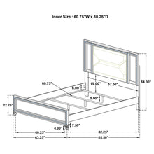 Load image into Gallery viewer, Marmore Panel Bed with LED Lighting