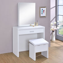 Load image into Gallery viewer, Harvey Makeup Vanity Table with Mirror and Stool