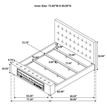 Load image into Gallery viewer, Senna Panel Bed with Bluetooth Speaker and Flame Visualizer