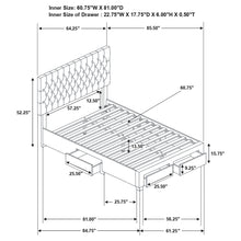 Load image into Gallery viewer, Soledad Panel Platform Storage Bed