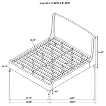 Load image into Gallery viewer, Mosby Wingback Platform Bed