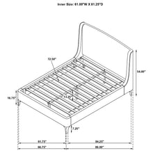 Load image into Gallery viewer, Mosby Wingback Platform Bed