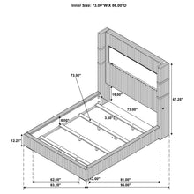 Load image into Gallery viewer, Tisdall Wingback Bed with Flame Visualizer