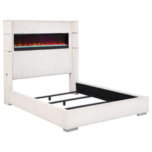 Load image into Gallery viewer, Tisdall Wingback Bed with Flame Visualizer