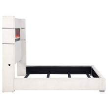 Load image into Gallery viewer, Tisdall Wingback Bed with Flame Visualizer