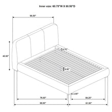 Load image into Gallery viewer, Mokena Panel Platform Bed