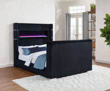 Load image into Gallery viewer, Tisdall Wingback TV Bed with Flame Visualizer