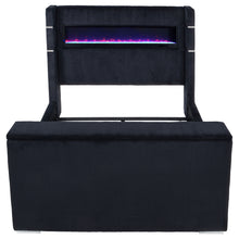 Load image into Gallery viewer, Tisdall Wingback TV Bed with Flame Visualizer