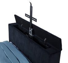 Load image into Gallery viewer, Tisdall Wingback TV Bed with Flame Visualizer