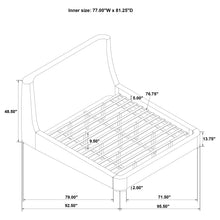 Load image into Gallery viewer, Rennes Wingback Platform Bed