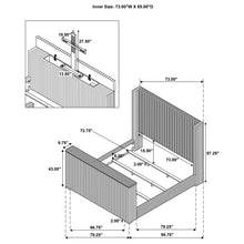 Load image into Gallery viewer, Centergrove Wingback TV Bed