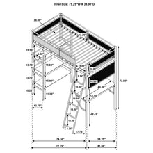 Load image into Gallery viewer, Campus Workstation Loft Bed