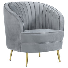 Load image into Gallery viewer, Sophia Upholstered Vertical Channel Tufted Chair Blue