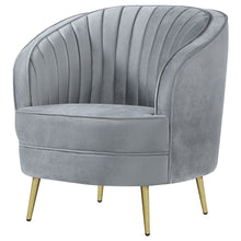 Load image into Gallery viewer, Sophia Upholstered Vertical Channel Tufted Chair Blue