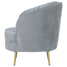 Load image into Gallery viewer, Sophia Upholstered Vertical Channel Tufted Chair Blue