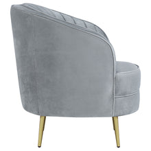 Load image into Gallery viewer, Sophia Upholstered Vertical Channel Tufted Chair Blue