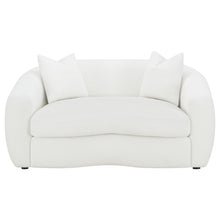 Load image into Gallery viewer, Isabella Upholstered Tight Back Loveseat White