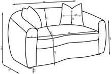 Load image into Gallery viewer, Isabella Upholstered Tight Back Loveseat White