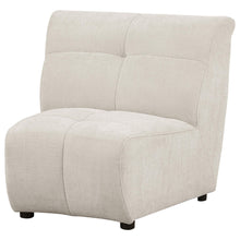 Load image into Gallery viewer, Charlotte Upholstered Curved Armless Chair Ivory