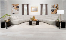 Load image into Gallery viewer, Charlotte Upholstered Curved Armless Chair Ivory
