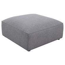 Load image into Gallery viewer, Jennifer Square Upholstered Ottoman Grey
