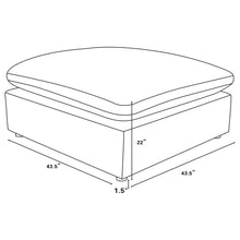 Load image into Gallery viewer, Raleigh Ottoman