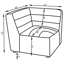 Load image into Gallery viewer, Sunny Upholstered Corner Chair