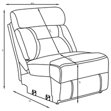 Load image into Gallery viewer, Higgins Upholstered Armless Chair Grey